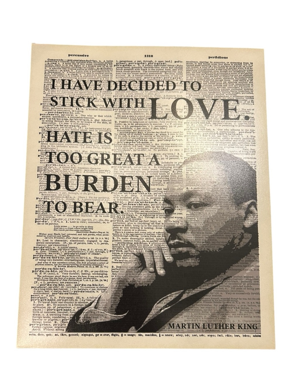 Martin Luther King Print - 8x10in- Unframed NWOT